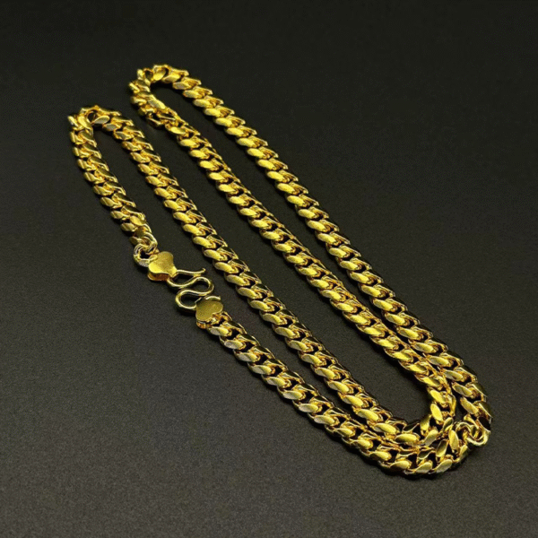Universe Cuban Chain Necklace - Elegant Gold Plated Occasion Premium Quality Fashion Jewelry