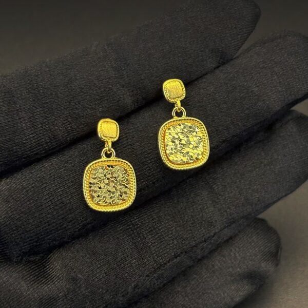 Universe Ice Shards Cube Drop Earrings