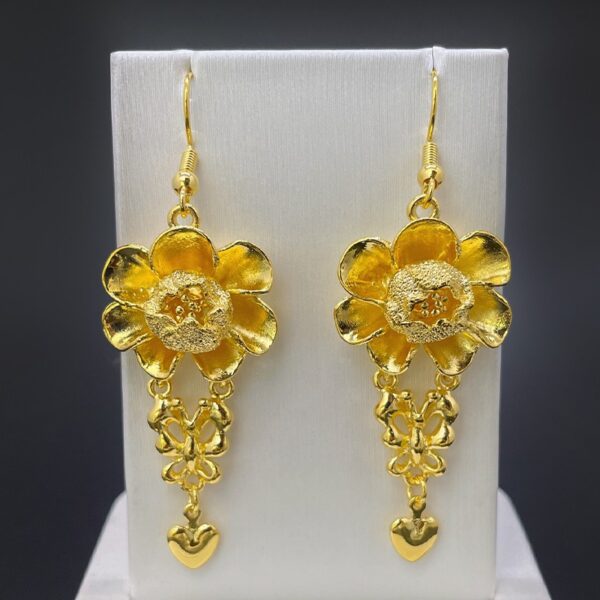 Universe Splendid Flower Bloom Bridal Earrings - Bridal Collection