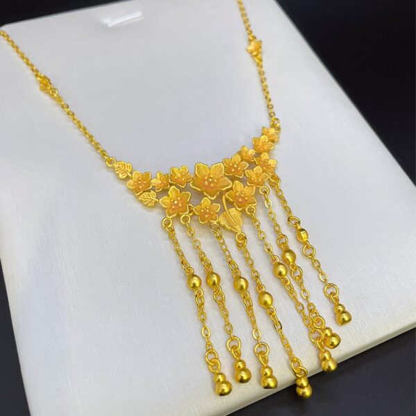 Universe Splendid Flower Bloom Bridal Necklace - Bridal Collection